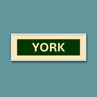 Framed York Street Print - Above The Door