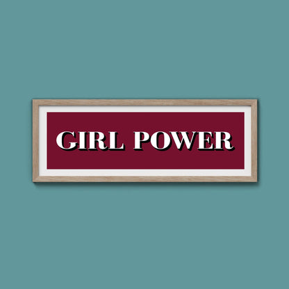 Girl Power Print - Above The Door