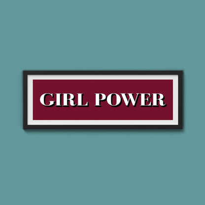 Girl Power Print - Above The Door