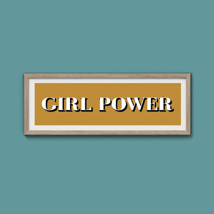 Girl Power Print - Above The Door
