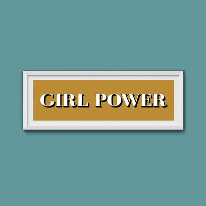 Girl Power Print - Above The Door