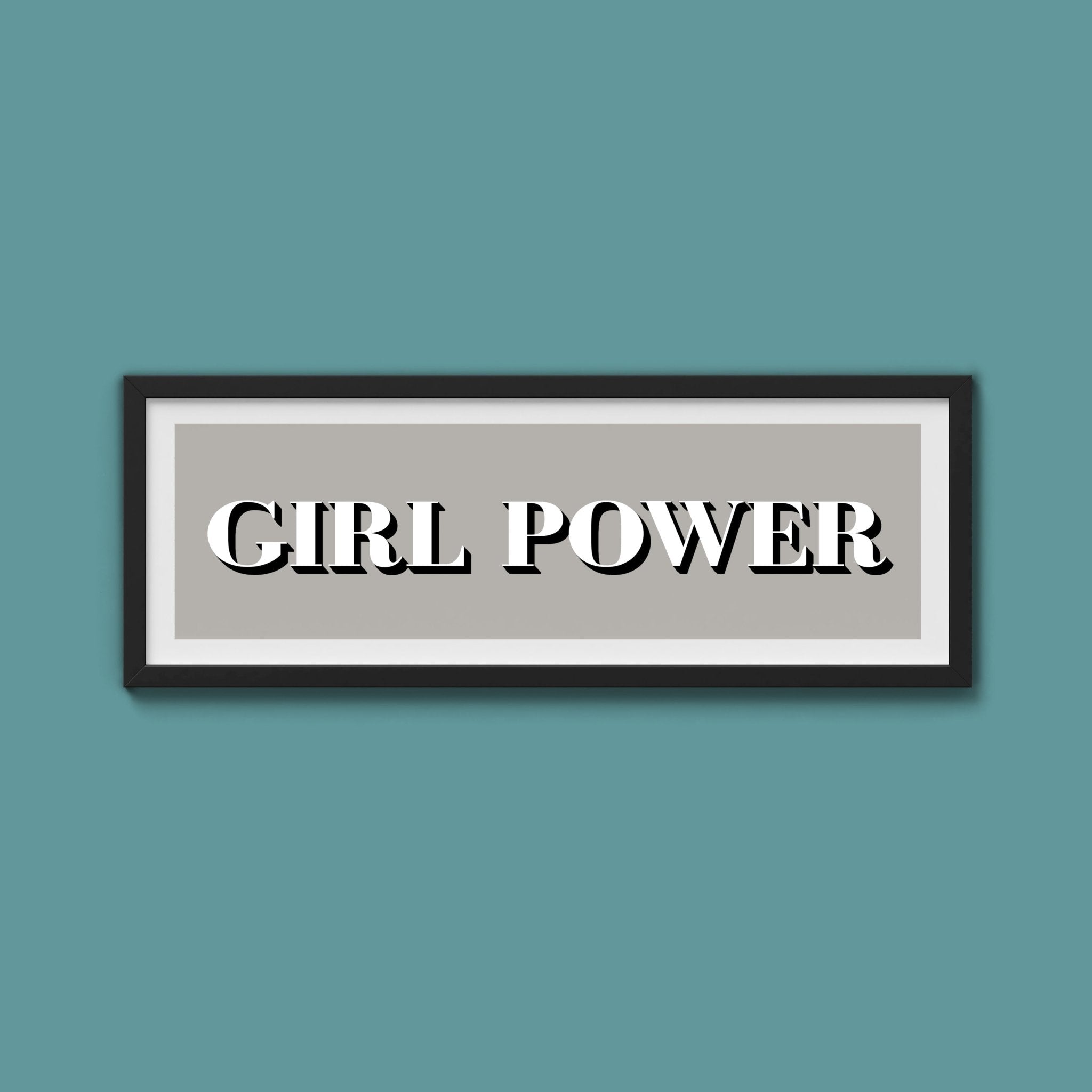 Girl Power Print - Above The Door