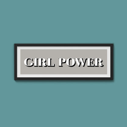Girl Power Print - Above The Door