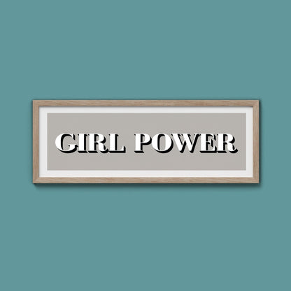 Girl Power Print - Above The Door