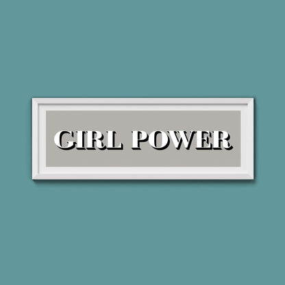Girl Power Print - Above The Door