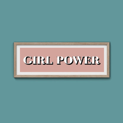 Girl Power Print - Above The Door