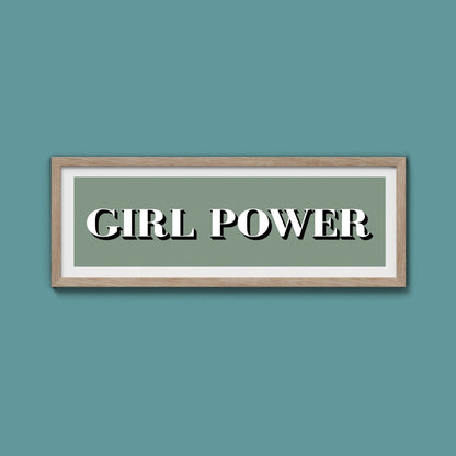 Girl Power Print - Above The Door
