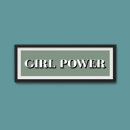 Girl Power Print - Above The Door