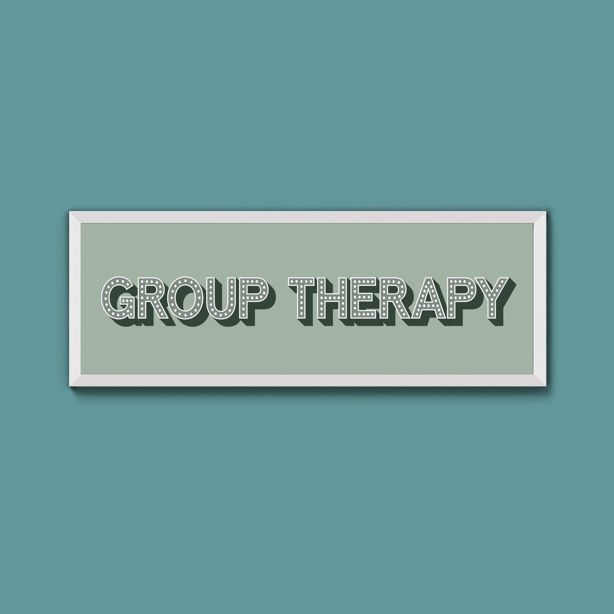 Group Therapy Framed Print (New Style) - Above The Door