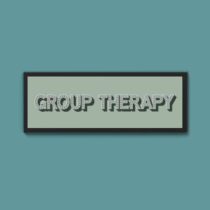 Group Therapy Framed Print (New Style) - Above The Door