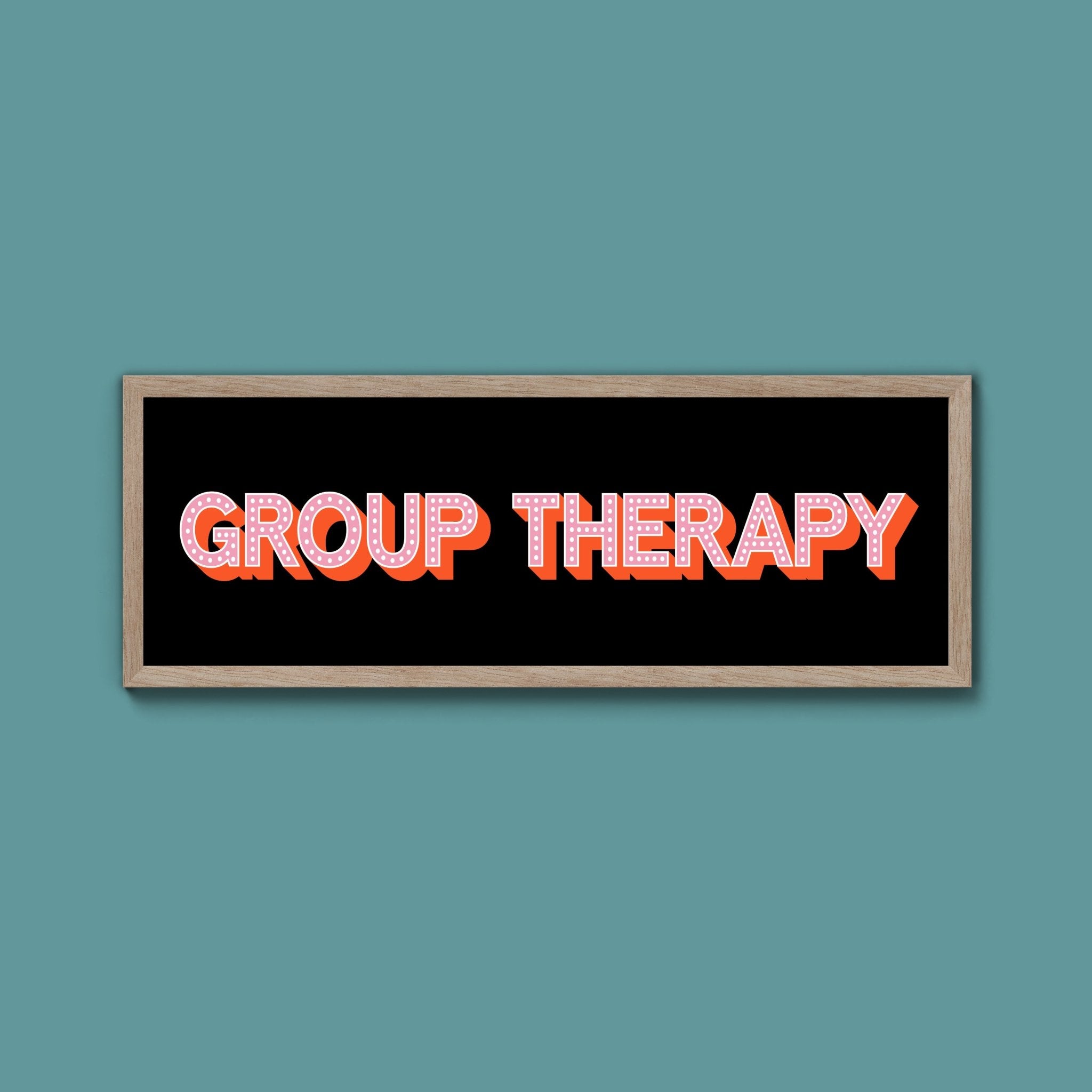 Group Therapy Framed Print (New Style) - Above The Door