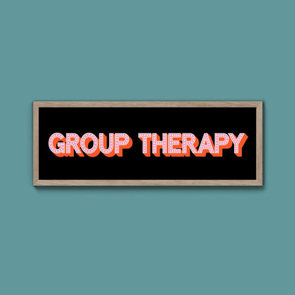 Group Therapy Framed Print (New Style) - Above The Door