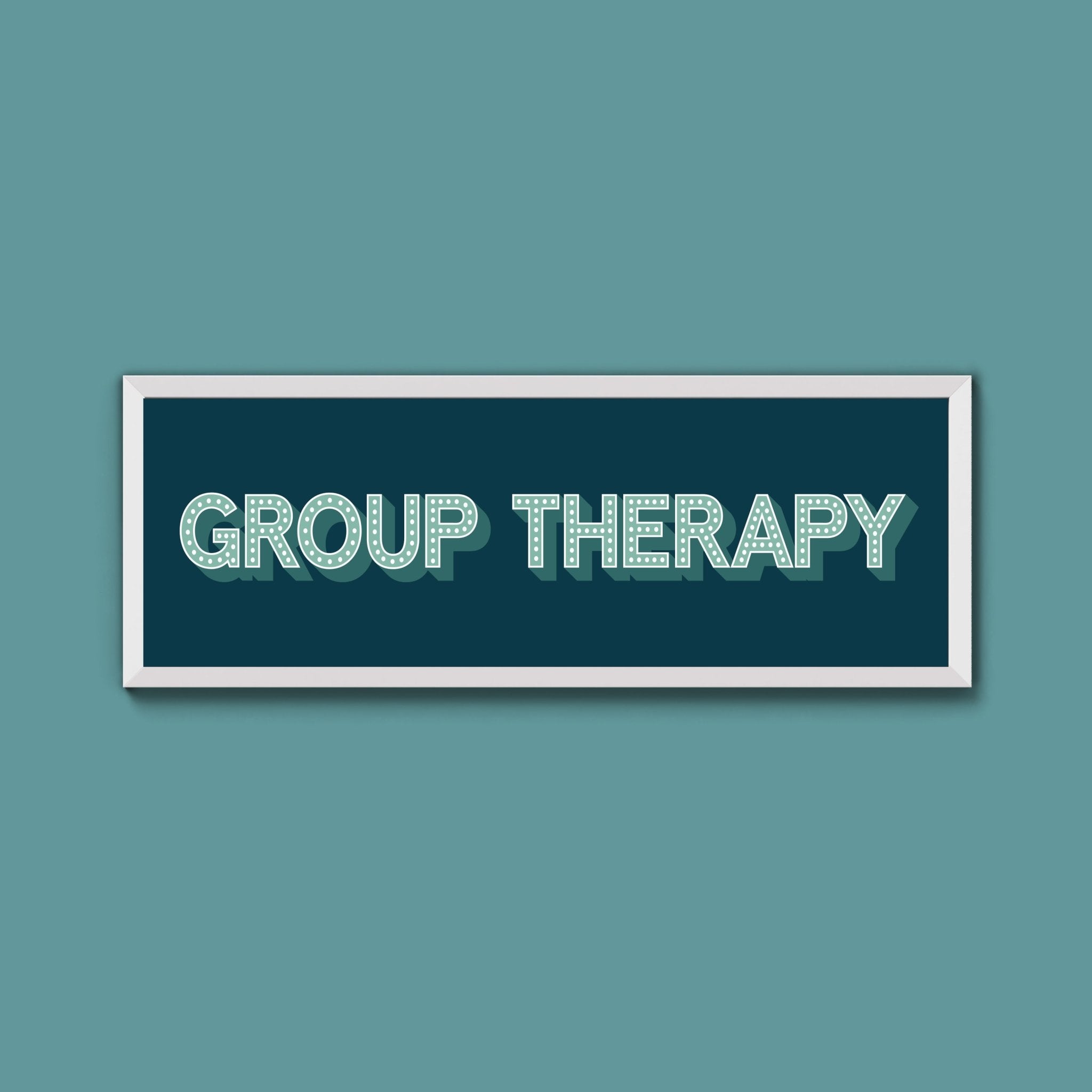 Group Therapy Framed Print (New Style) - Above The Door