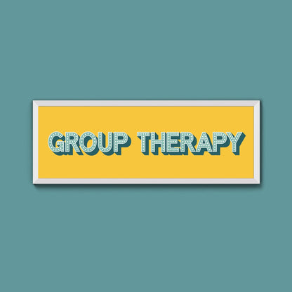 Group Therapy Framed Print (New Style) - Above The Door