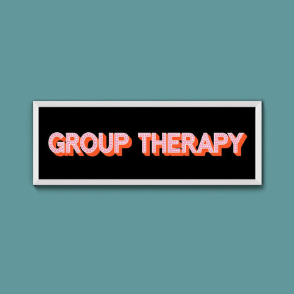 Group Therapy Framed Print (New Style) - Above The Door
