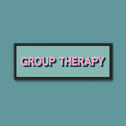 Group Therapy Framed Print (New Style) - Above The Door