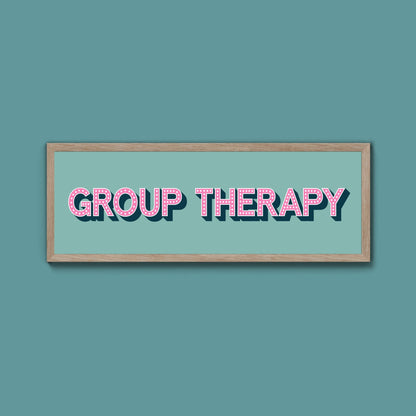 Group Therapy Framed Print (New Style) - Above The Door