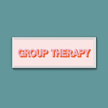 Group Therapy Framed Print (New Style) - Above The Door