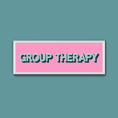 Group Therapy Framed Print (New Style) - Above The Door