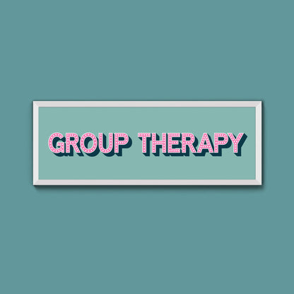 Group Therapy Framed Print (New Style) - Above The Door