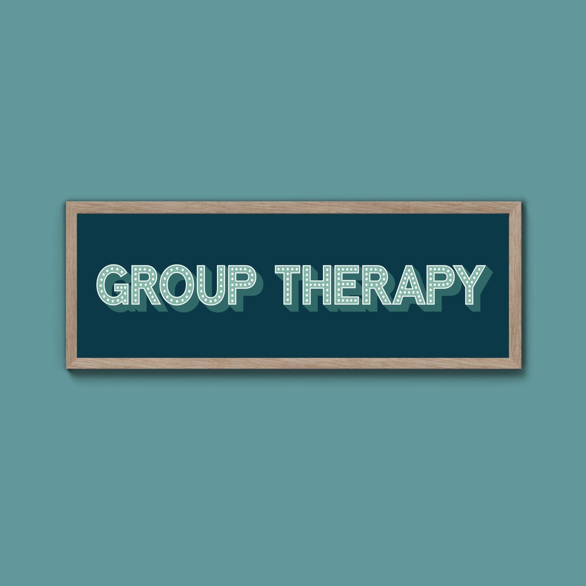 Group Therapy Framed Print (New Style) - Above The Door