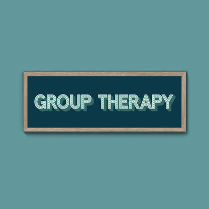 Group Therapy Framed Print (New Style) - Above The Door