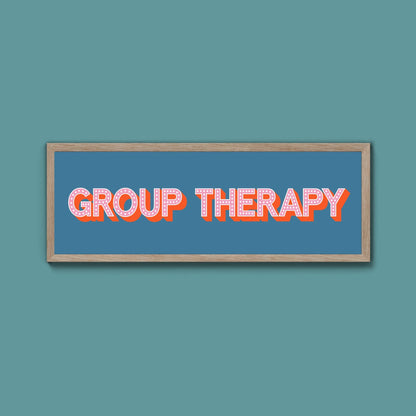 Group Therapy Framed Print (New Style) - Above The Door