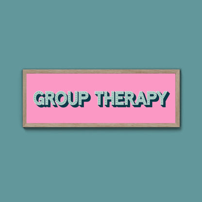 Group Therapy Framed Print (New Style) - Above The Door