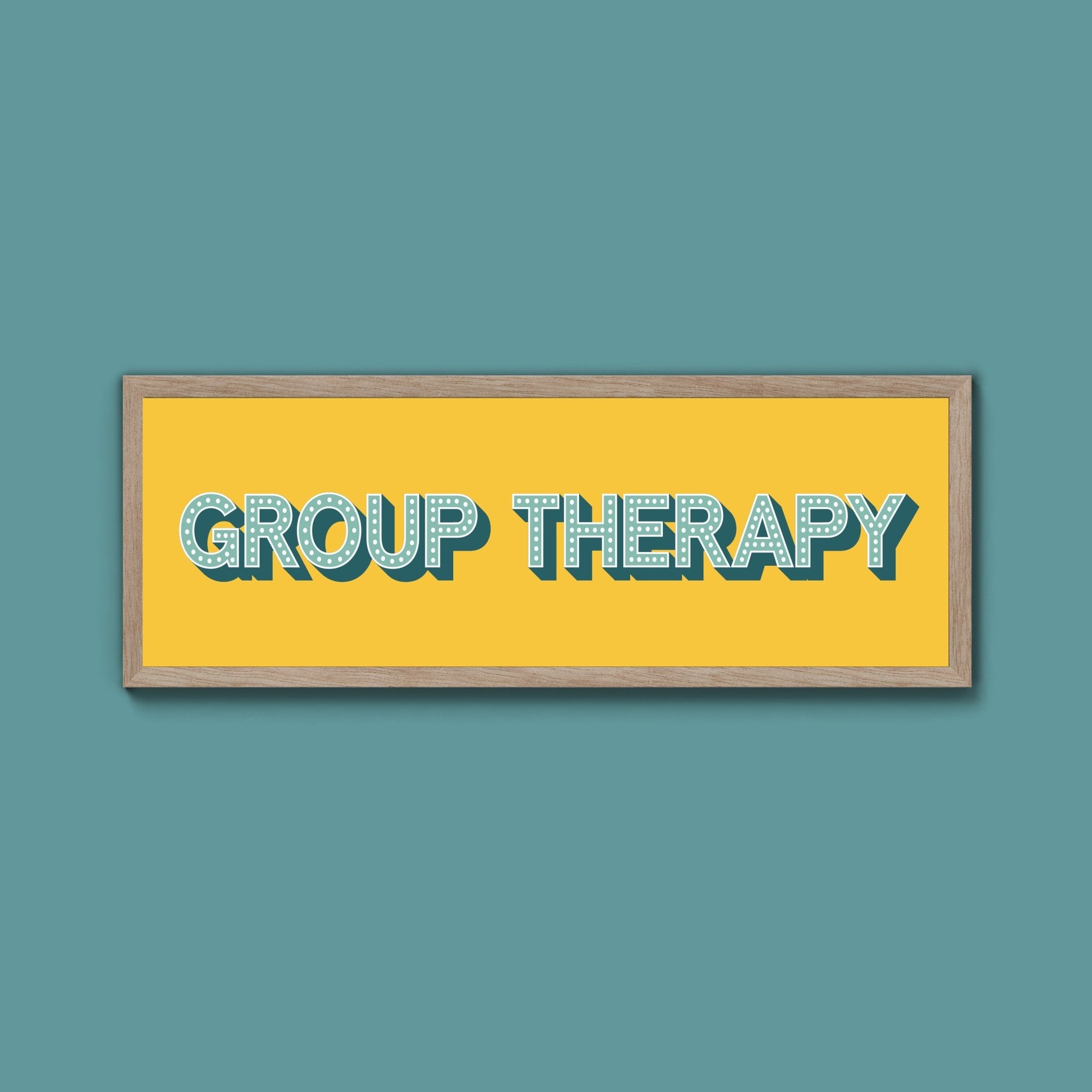 Group Therapy Framed Print (New Style) - Above The Door