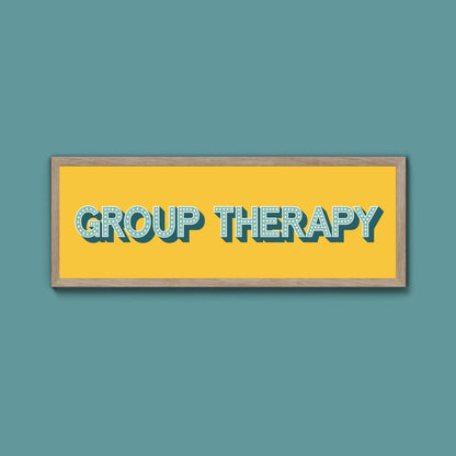 Group Therapy Framed Print (New Style) - Above The Door