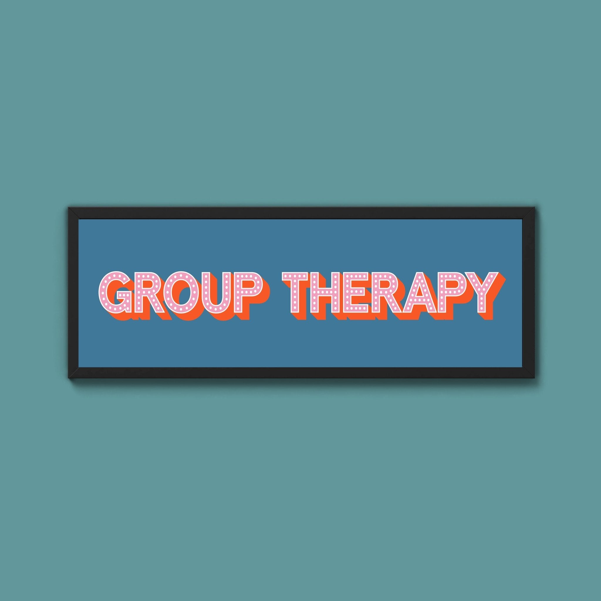 Group Therapy Framed Print (New Style) - Above The Door