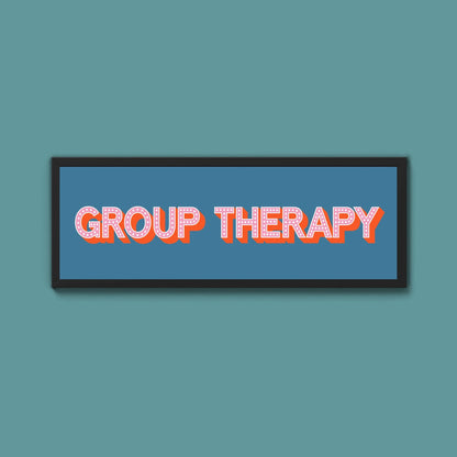 Group Therapy Framed Print (New Style) - Above The Door