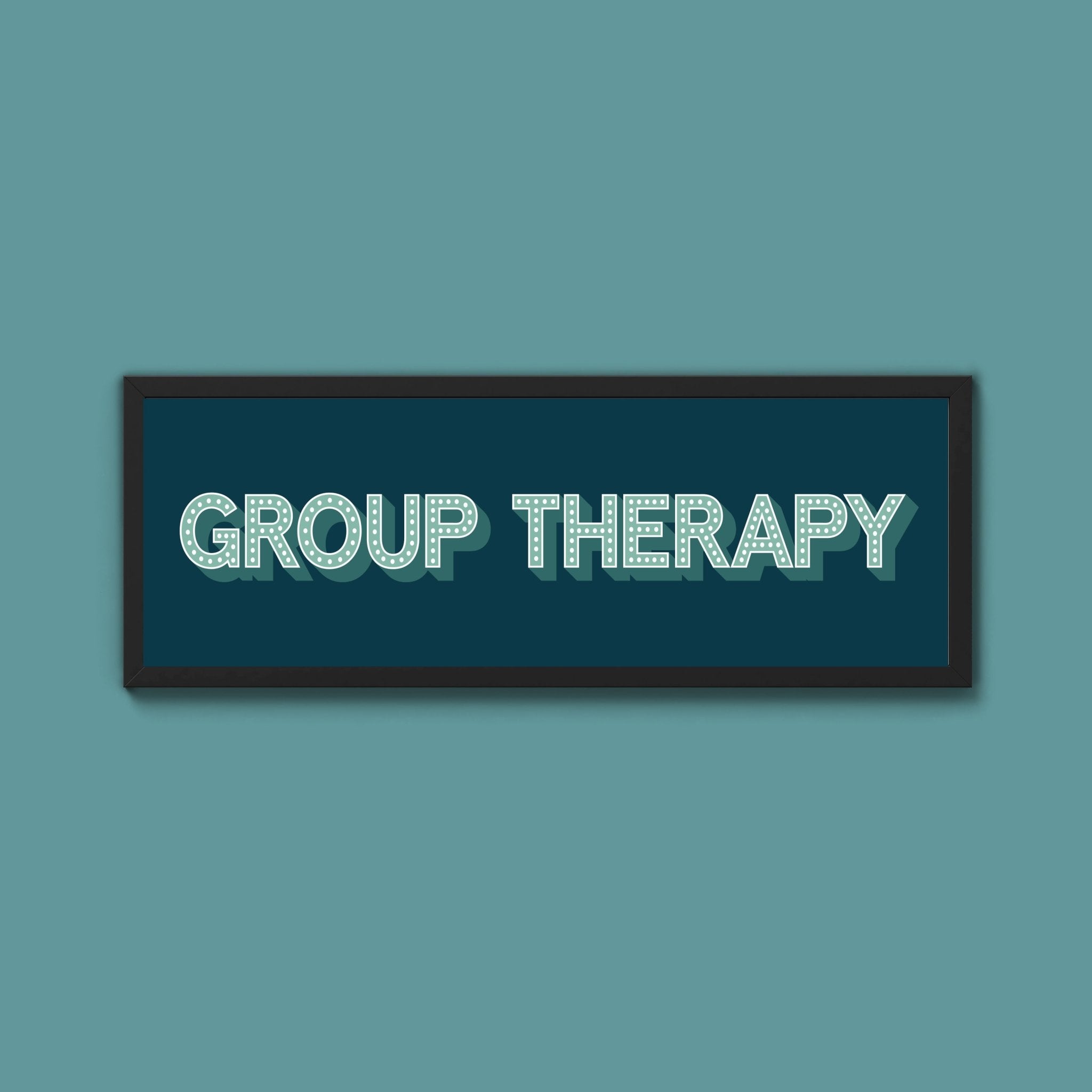 Group Therapy Framed Print (New Style) - Above The Door