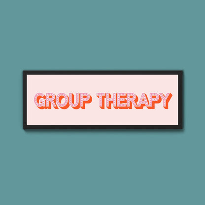 Group Therapy Framed Print (New Style) - Above The Door