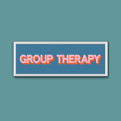 Group Therapy Framed Print (New Style) - Above The Door