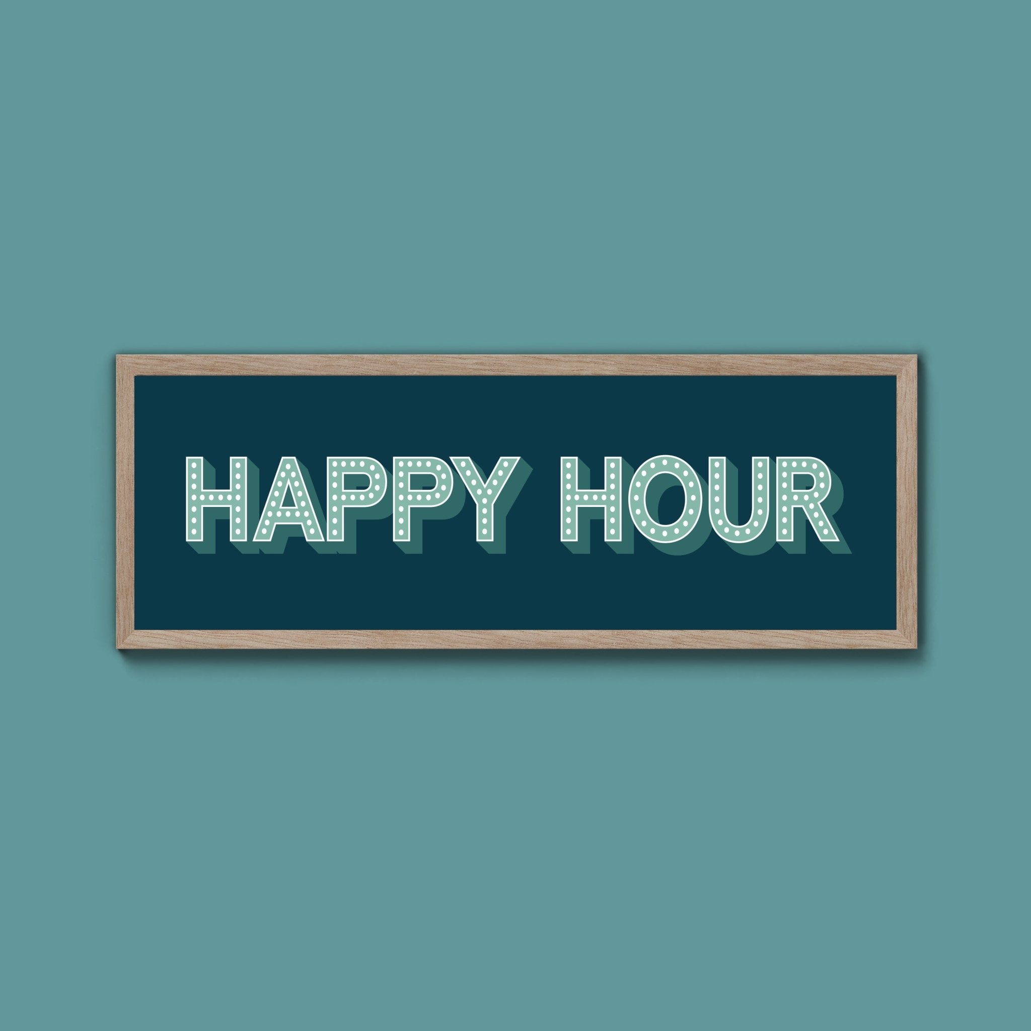 Happy Hour Framed Print (New Style) - Above The Door