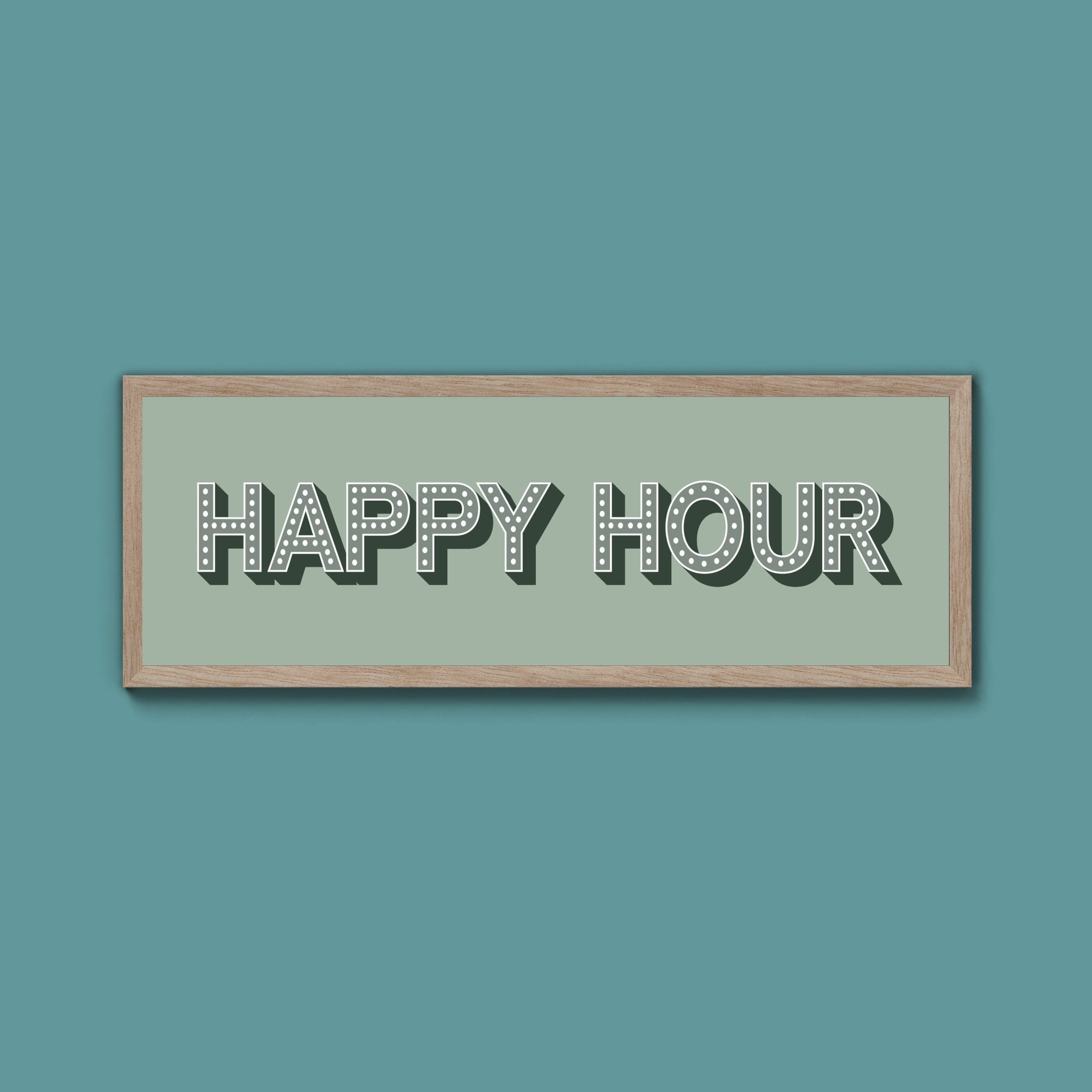 Happy Hour Framed Print (New Style) - Above The Door