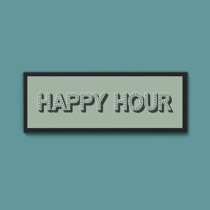 Happy Hour Framed Print (New Style) - Above The Door