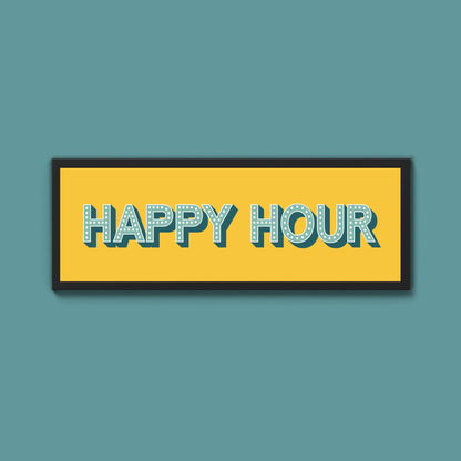 Happy Hour Framed Print (New Style) - Above The Door
