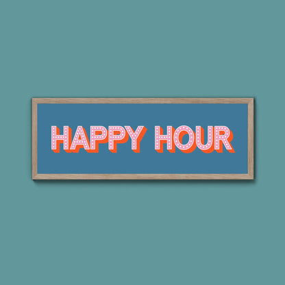 Happy Hour Framed Print (New Style) - Above The Door