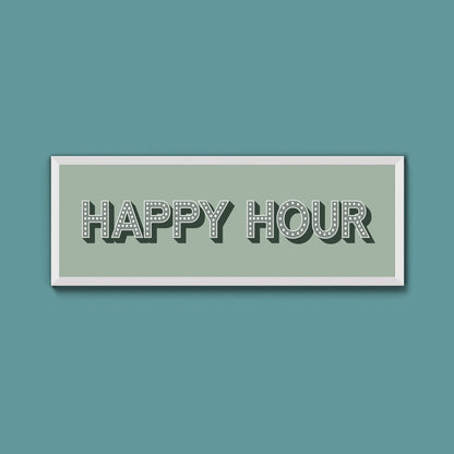 Happy Hour Framed Print (New Style) - Above The Door