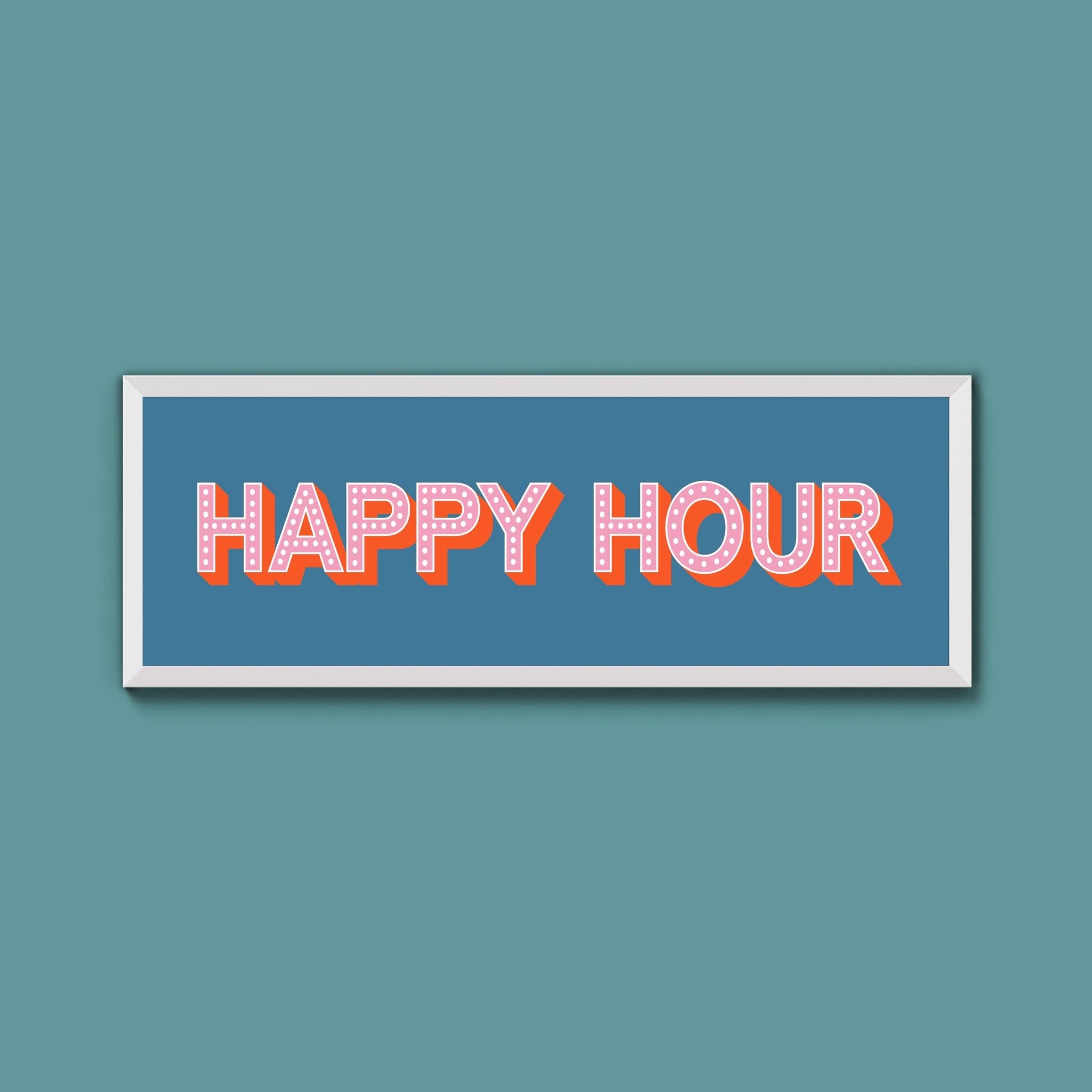 Happy Hour Framed Print (New Style) - Above The Door