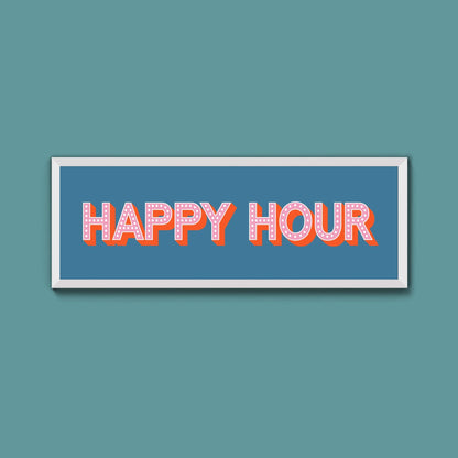 Happy Hour Framed Print (New Style) - Above The Door