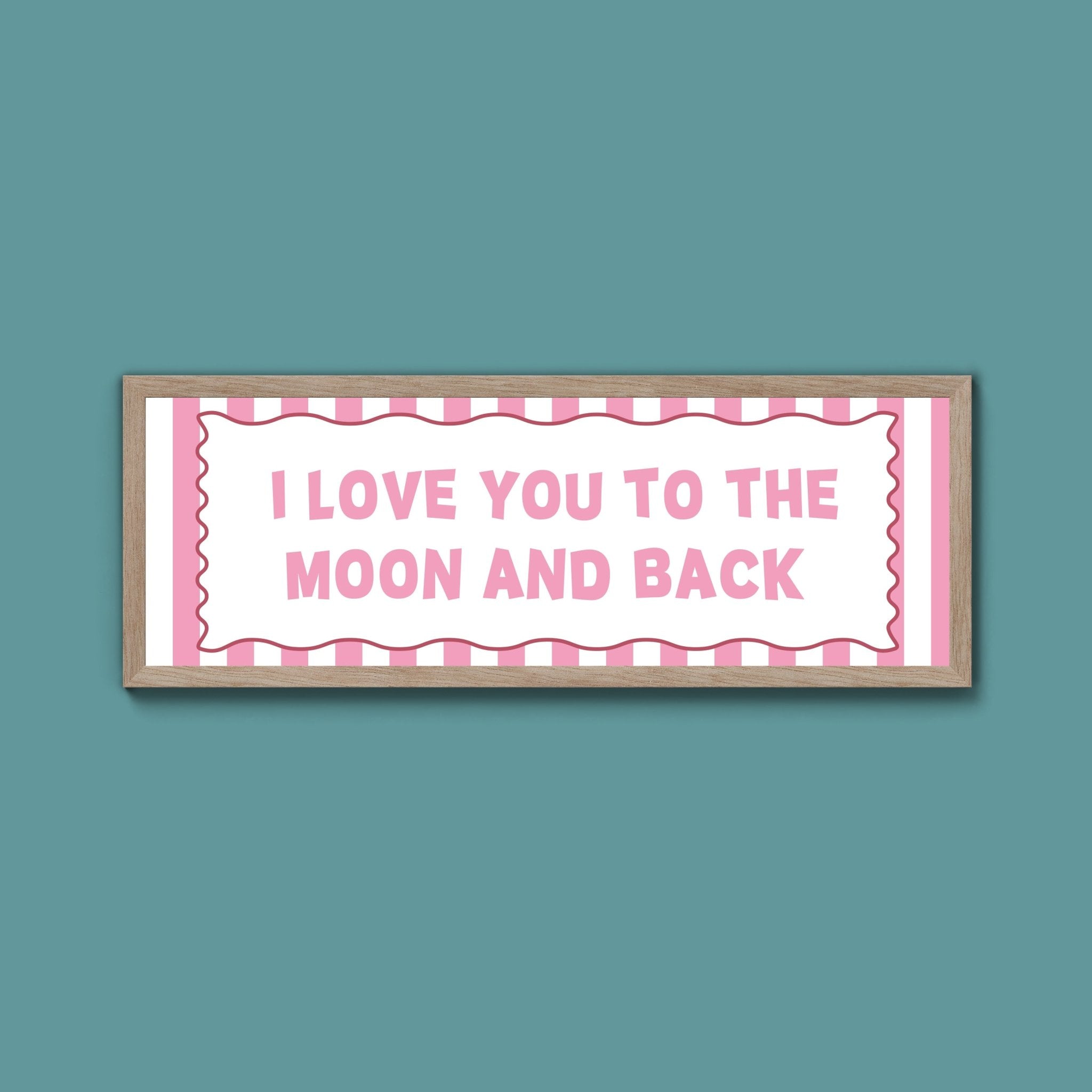 I Love You To The Moon And Back Framed Print - Above The Door