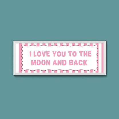 I Love You To The Moon And Back Framed Print - Above The Door