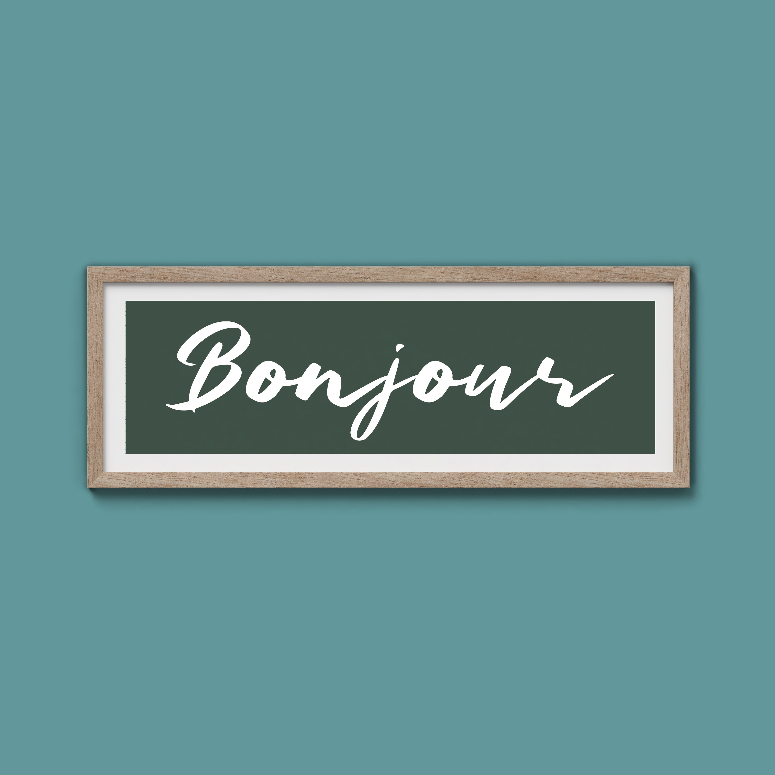 Bonjour Framed Print