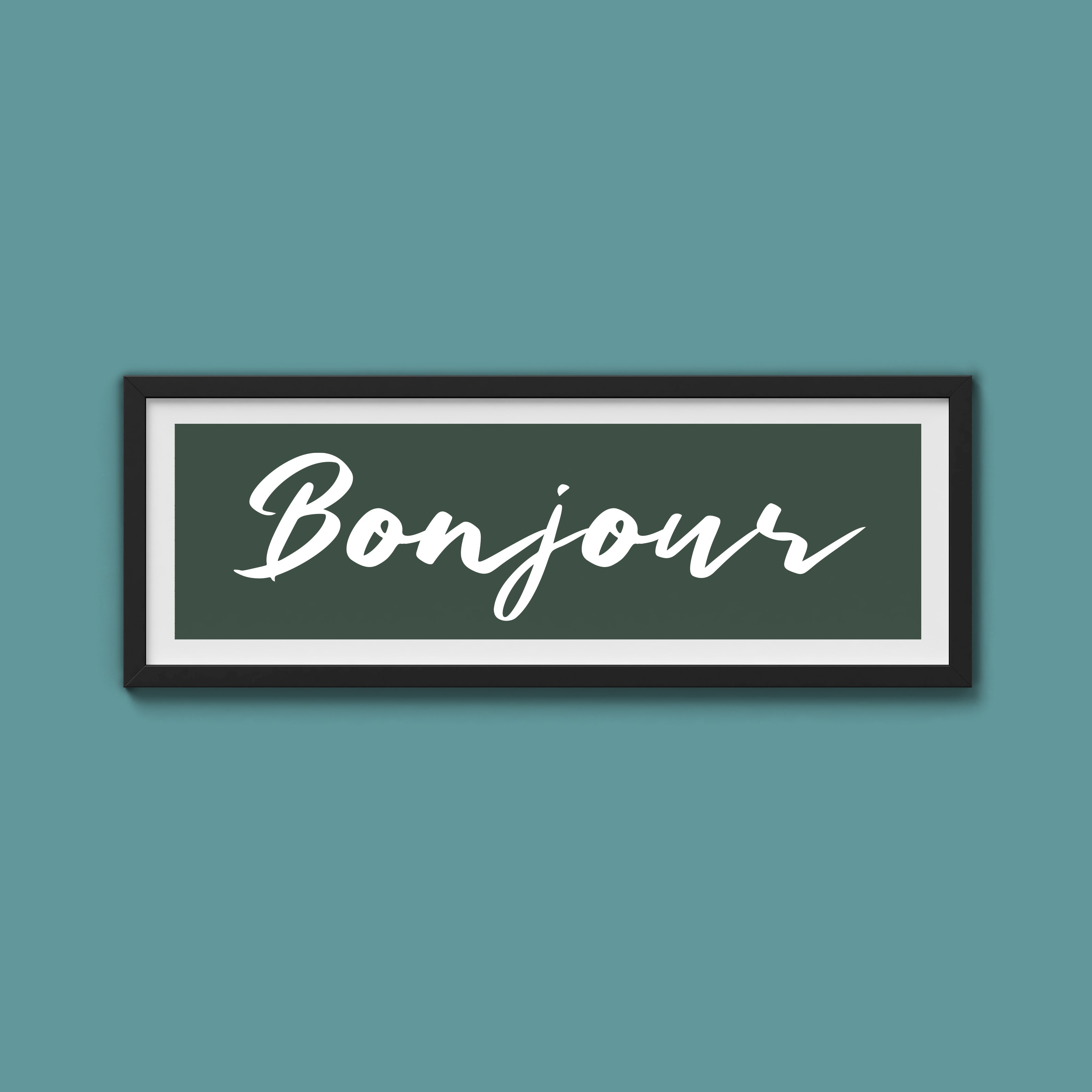 Bonjour Framed Print