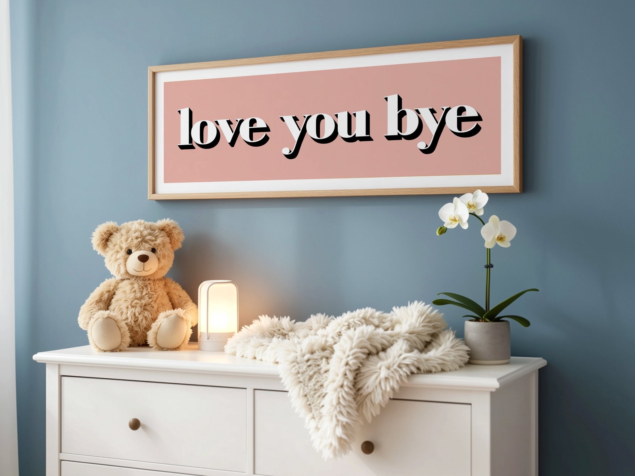 Love You Bye Framed Print - Above The Door