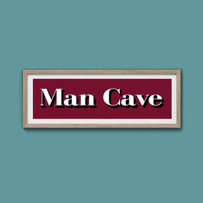Man Cave Print - Above The Door