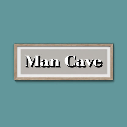 Man Cave Print - Above The Door